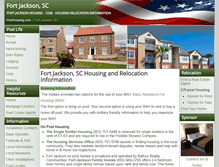 Tablet Screenshot of fortjacksonhousing.com
